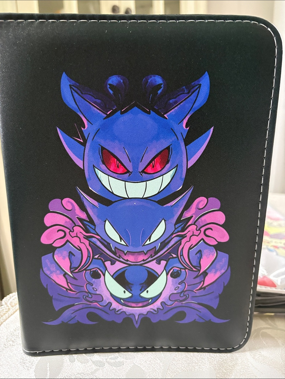 Pokémon Card Binder 50 Sleeves, Wrist Strap & zip Closure Brand New